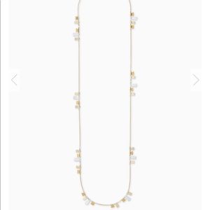 Kendra Scott Lynn long necklace in mixed metals.